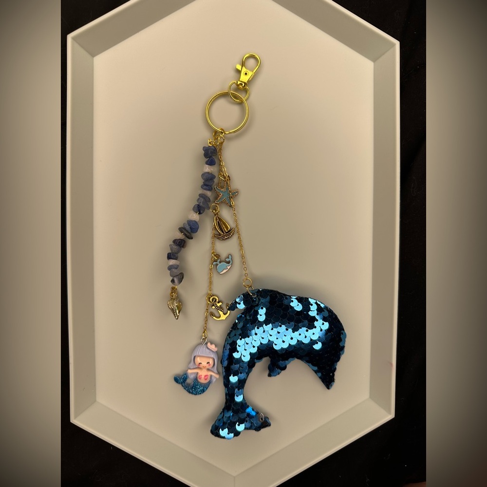Handmade Beach Themed Keychain